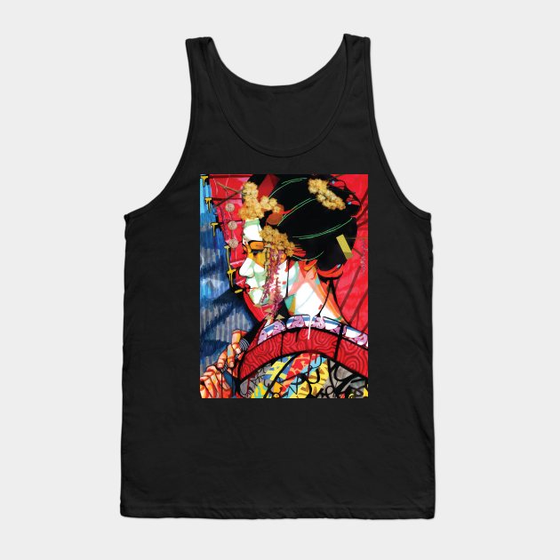 American Geisha Tank Top by DomoINK